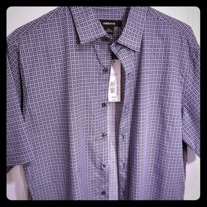 Clairborne Mens Fitted dress shirt Size Med